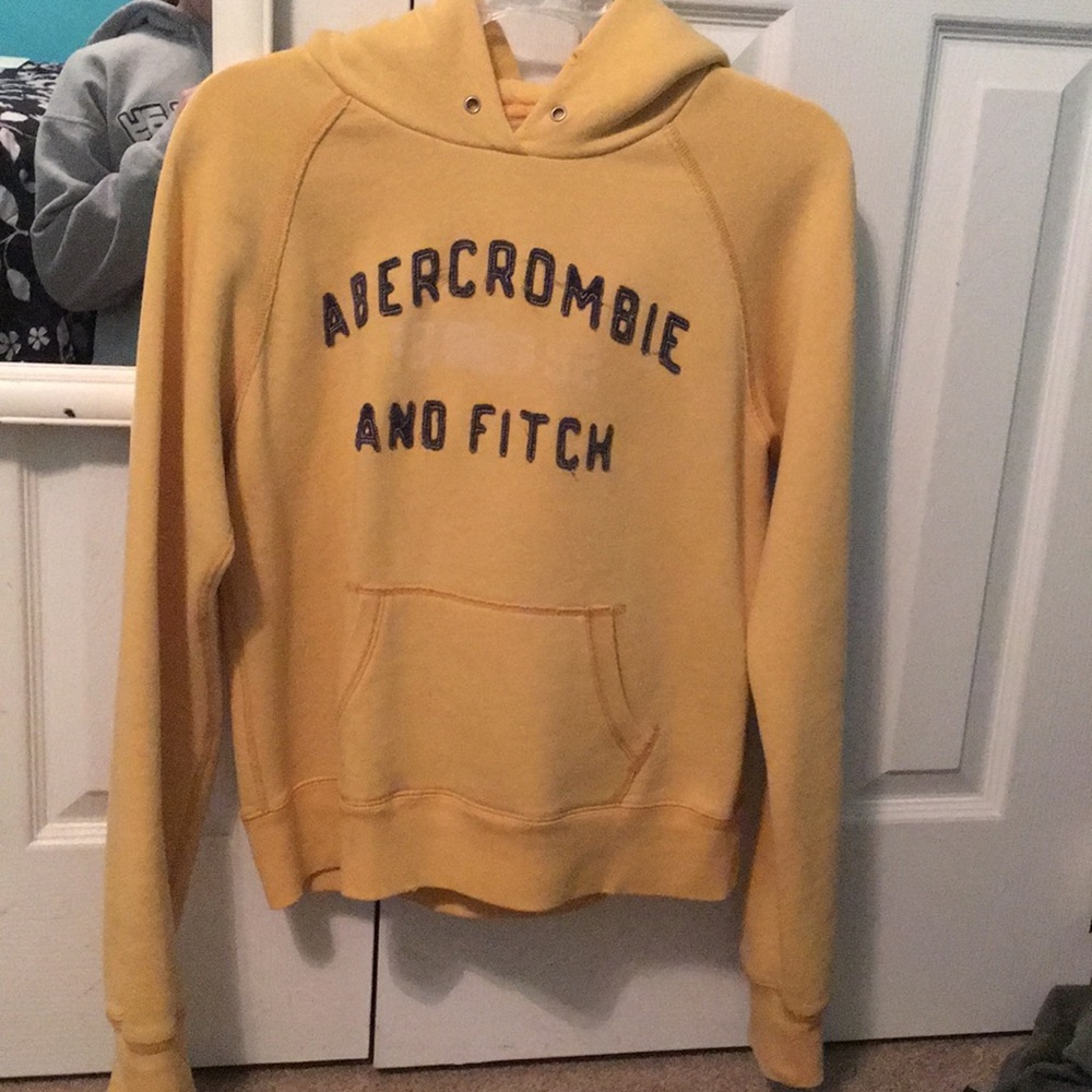Yellow Abercrombie hoodie